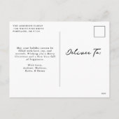 Whimsical Hand-Drawn Bows Photo Christmas シーズンポストカード (裏面)