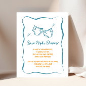Whimsical Hand Drawn Boy Late Night Diapers Sign ポスター