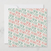 Whimsical Hand Drawn Champagne New Years Eve Party 招待状 (裏面)