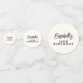 Whimsical Hand Drawn Cheers to 50 Years Birthday  コンフェッティ (裏面)