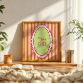 Whimsical Hand-Drawn Cherries Art ポスター