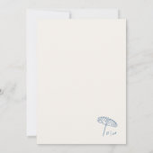 Whimsical Hand Drawn Coastal Beach Wedding 招待状 (裏面)