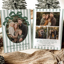 Whimsical Hand Drawn Coquette Bow Family Photo