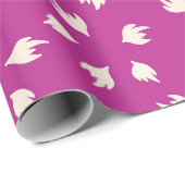 Whimsical Hand-Drawn Cream Petal Burst ラッピングペーパー (ロールコーナー)