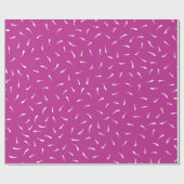 Whimsical Hand-Drawn Cream Petal Rain ラッピングペーパー (フラット)