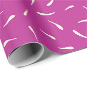 Whimsical Hand-Drawn Cream Petal Rain ラッピングペーパー (ロールコーナー)