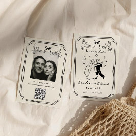 Whimsical Hand Drawn Doodle セーブザデート