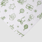 Whimsical Hand Drawn Doodle Green 薄葉紙 (詳細)