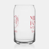 Whimsical Hand Drawn Doodle Milk For Santa ガラス缶 (左)