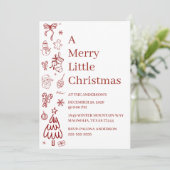 Whimsical Hand Drawn Doodle Red (スタンド正面)