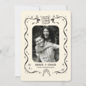 Whimsical Hand Drawn Engagement Party Invitation 招待状 (裏面)