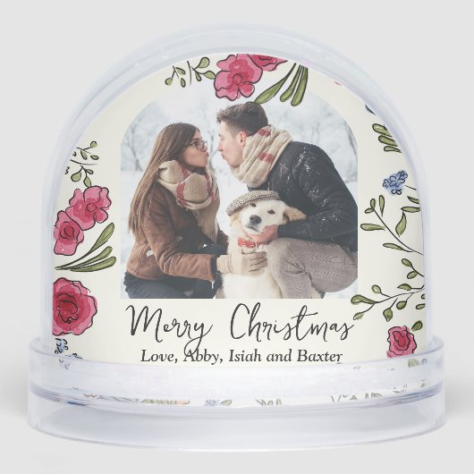 Whimsical Hand Drawn Floral Photo (正面)