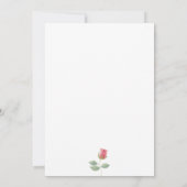 Whimsical hand-drawn floral Tea Party Birthday 招待状 (裏面)