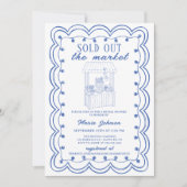 Whimsical Hand Drawn Flower Market Bridal Shower I 招待状 (正面)