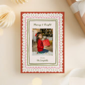 Whimsical Hand-Drawn Frames Christmas Photo シーズンカード