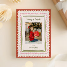 Whimsical Hand-Drawn Frames Christmas Photo