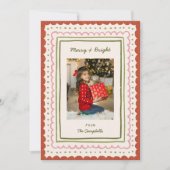 Whimsical Hand-Drawn Frames Christmas Photo シーズンカード (正面)