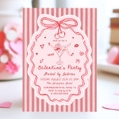 Whimsical Hand Drawn Galentine's Day Invitation 招待状