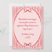 Whimsical Hand Drawn Handwritten Christmas Photo シーズンカード (裏面)