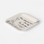 Whimsical Hand Drawn New Year's Eve Party ペーパープレート (傾斜あり)