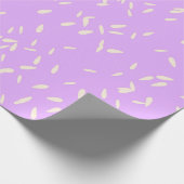 Whimsical Hand-Drawn Pale Yellow Petal Rain ラッピングペーパー (角)