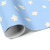 Whimsical Hand-Drawn Pale Yellow Starry Celestial ラッピングペーパー (ロールコーナー)