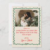 Whimsical Hand Drawn Quirky Merry Christmas Photo シーズンカード (裏面)