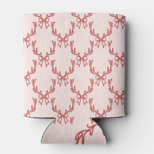 Whimsical Hand-Drawn Santa Christmas 缶クーラー (裏面)