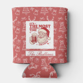 Whimsical Hand-Drawn Santa Christmas 缶クーラー (裏面)