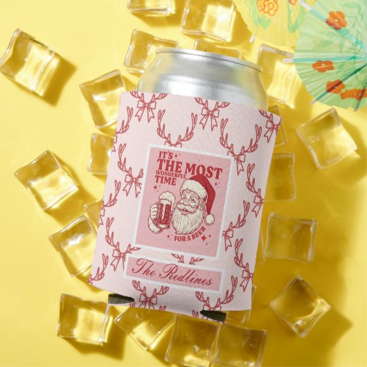 Whimsical Hand-Drawn Santa Christmas 缶クーラー (インサイチュ 夏)