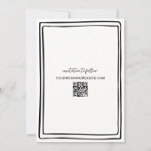 Whimsical Hand Drawn Save The Date Wedding セーブザデート (裏面)