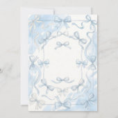 Whimsical Hand Drawn Tea Baby Shower 招待状 (裏面)