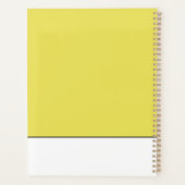 Whimsical Hand Drawn Yellow Roses プランナー手帳 (裏面)