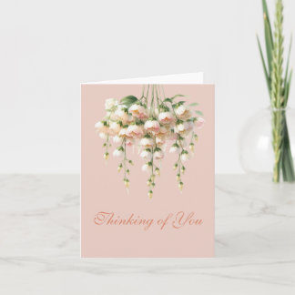 Whimsical Hanging Flower Dance Thinking of You カード