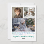 Whimsical Hanukkah Cute Custom Arch 4 PHOTO シーズンカード (裏面)