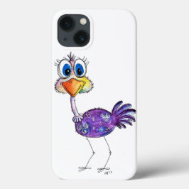  whimsical Happy パープル オーストリッチ ケースメイト iPhone 13ケース