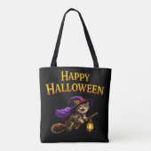 Whimsical happy Halloween tote bag carry your trea トートバッグ (裏面)