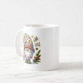 Whimsical Happy Holidays Gnome コーヒーマグカップ (正面左)