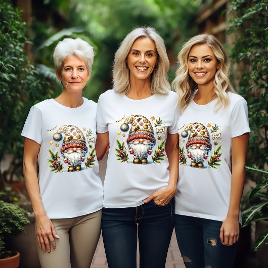 Whimsical Happy Holidays Gnome スウェットシャツ