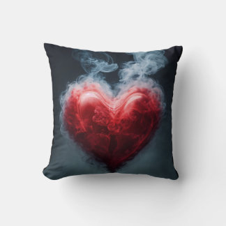 Whimsical heart of smoke pillow - Dreamy comfort クッション