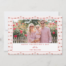 Whimsical Hearts Happy Valentine's Day Photo Card シーズンカード