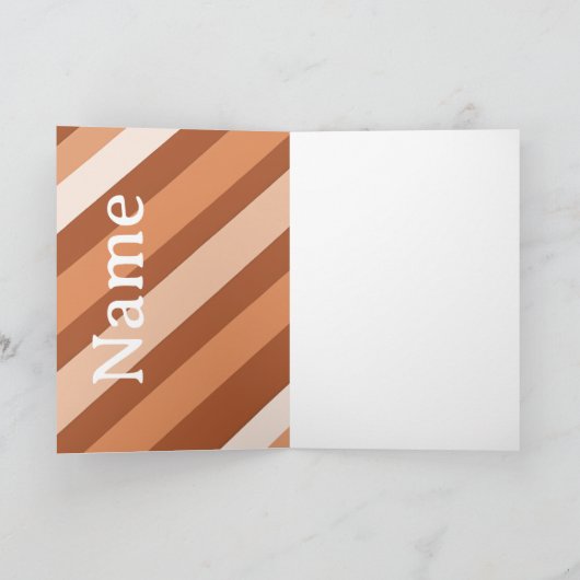 Whimsical Hedgehog Coffee Greeting Card カード (内部)