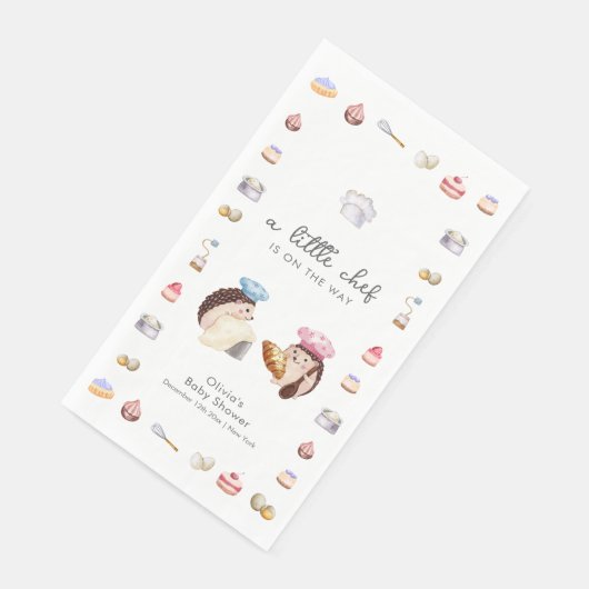 Whimsical Hedgehog Little Chef Baker Baby Shower (コーナー)