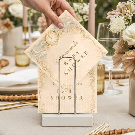 Whimsical Heirloom Baby Shower スタンダードカクテルナプキン