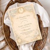 Whimsical Heirloom Baby Shower 招待状