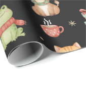 Whimsical Holiday Critters Festive Gift Wrap ラッピングペーパー (ロールコーナー)