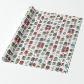 Whimsical Holiday Gift Wrap – Christmas Paper ラッピングペーパー (アンロールド)