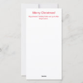 Whimsical Holiday Letter Card シーズンカード (裏面)