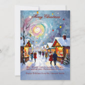 Whimsical Holiday Market Merry Christmas 5x7 Card 招待状 (正面)