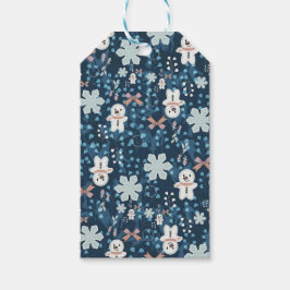 Whimsical Holiday Wrapping Paper Flat Sheet ギフトタグ